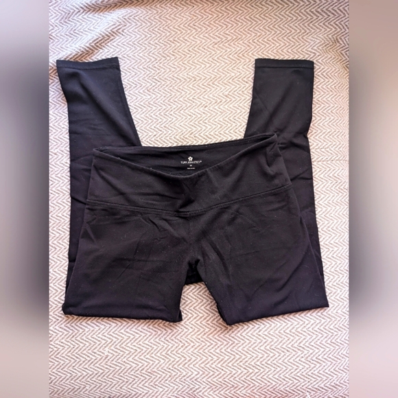 🛍️4 For $15🛍️Tuff Athletics Black Leggings - Picture 1 of 6